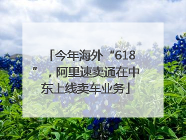 今年海外“618”，阿里速卖通在中东上线卖车业务